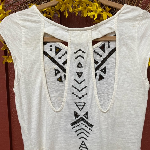 Free People Toosaloosa Slub Meadow Ivory Casual Maxi Dress XS 🌿A6 - Picture 6 of 16